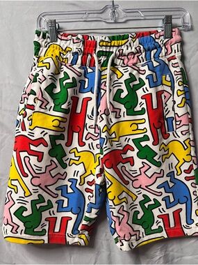 H&M  Multicolor Pop Art Graphic Shorts